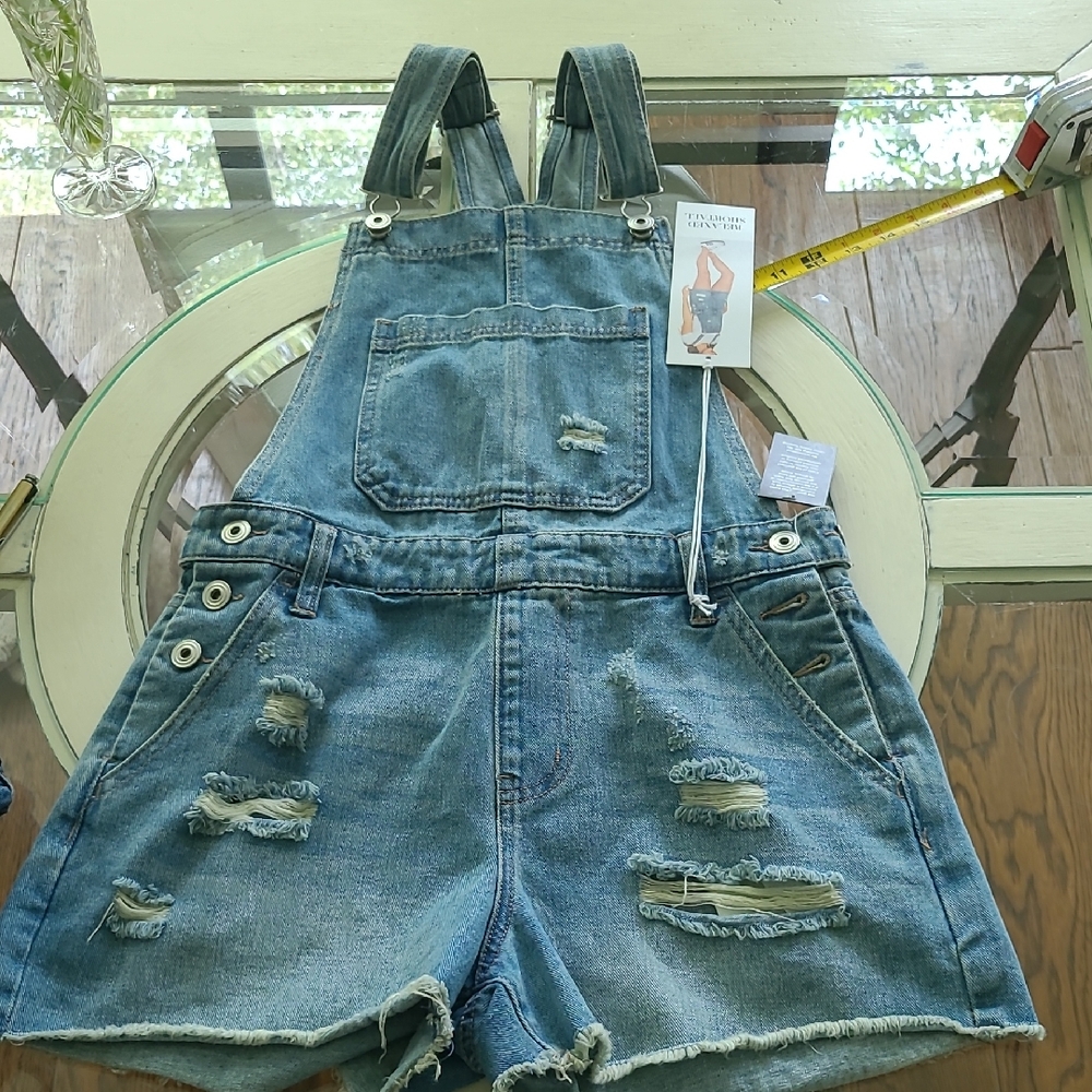 Stylish Blue Denim Kids Overalls